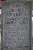 Joanna Krygier, died 1930